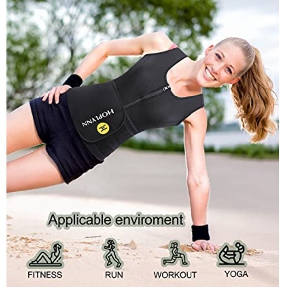 Hoplynn Sauna Sweat Vest Waist Trainer Size Large - Picture 1 of 12